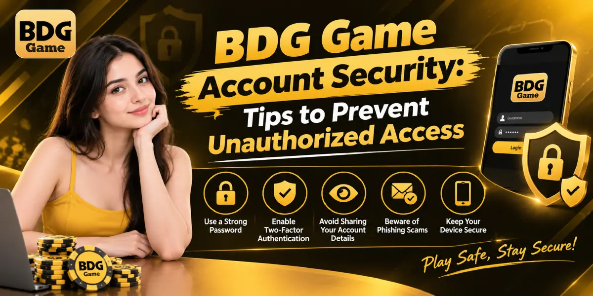 BDG Game Account Security