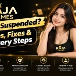 Raja Game Account Suspended